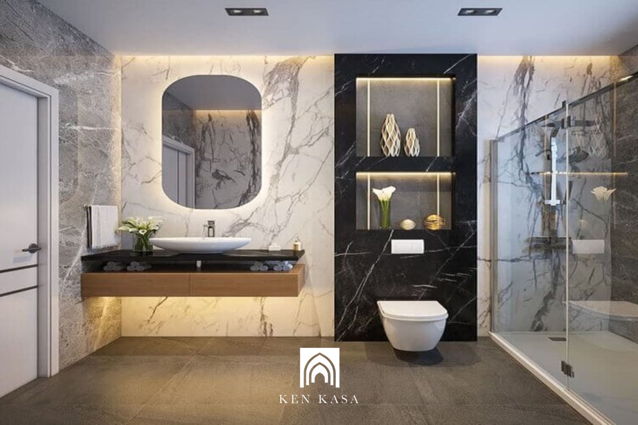 Thiết kế nội thất ph&ograve;ng tắm kh&aacute;ch sạn 4 sao